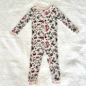 12-18M🦋 Tea Collection Sleep Tight Baby Butterfly Flutter Pajamas Zipper Sleeper